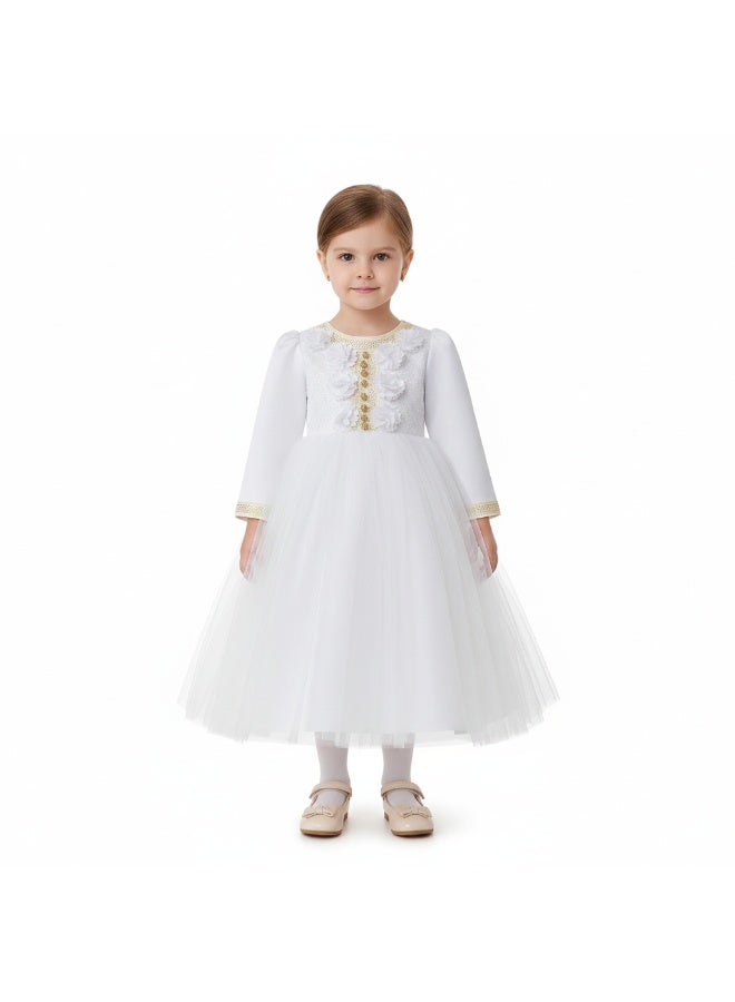 D'Daniela Floral Embellished Dress - Image 1